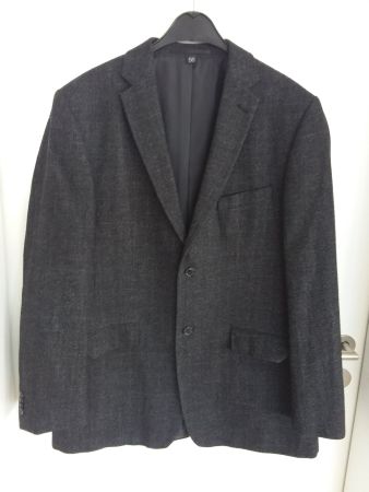 BIAGGINI Herren Blazer Gr 56, d'grau, Schurwolle +