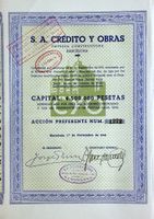 SA Credito y Obras, Barcelona - 1946