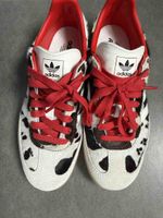 Adidas Samba Sneaker Kuhfell Optik rot weiss neuwertig