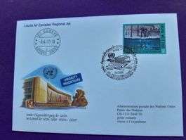Flugbrief UNO, Wien - Genf vom 3.6.2000, Sonderstempel UNPA