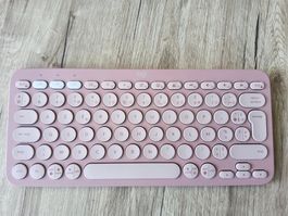 Logitech Pebble Keys 2 K380s Tastatur Rosa Neu