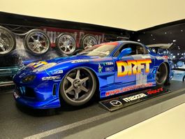 Mazda RX-7 1:18, blau, Import Racer, Jada Toys, inkl. OVP