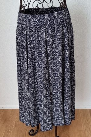 Damen Rock,Blau gemustert,Gr.XL