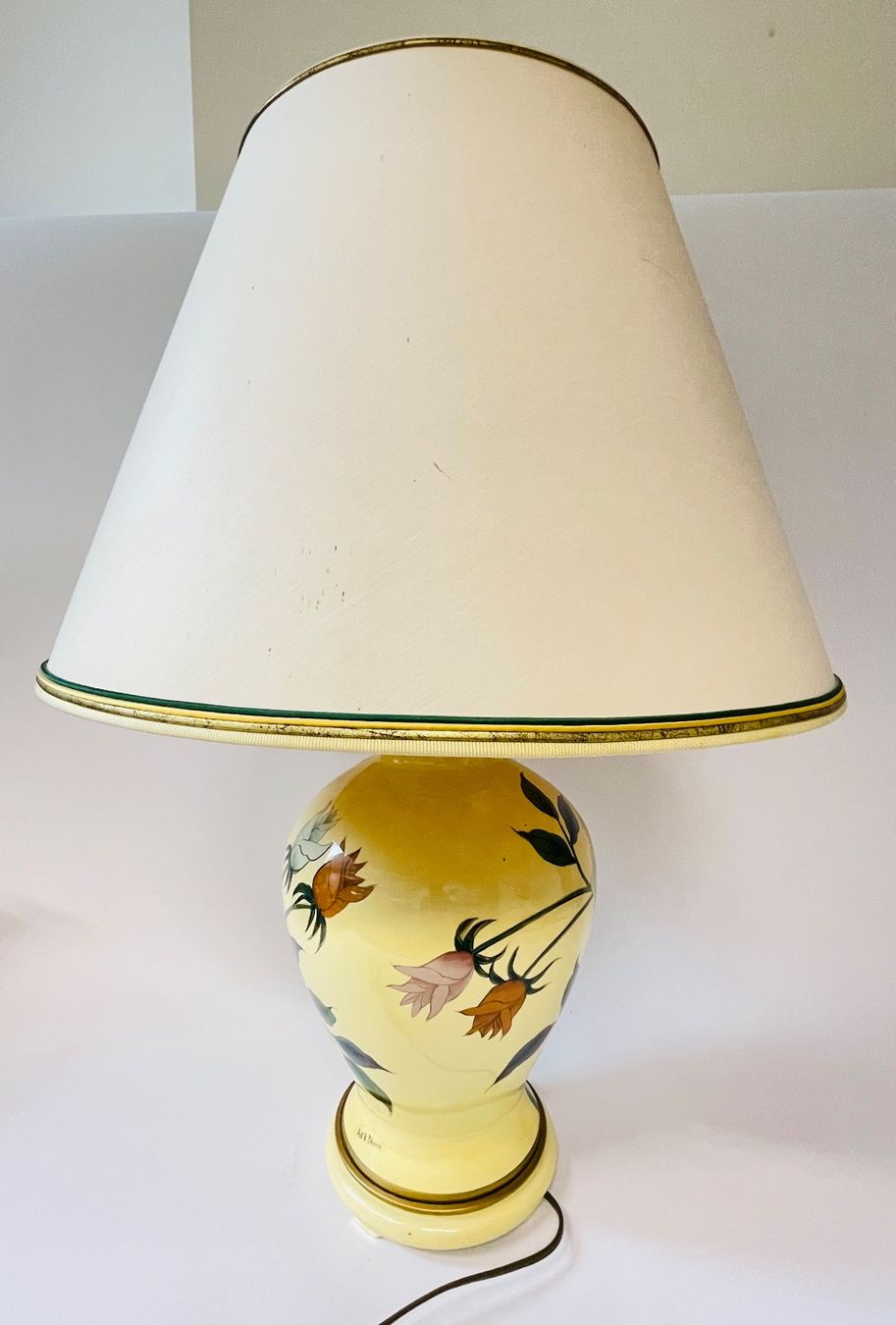 Lampen: Vintage Tischlampe "Art & Décor" mit Rosenmuster – Gebraucht aus Olten von ELHANDEL 5