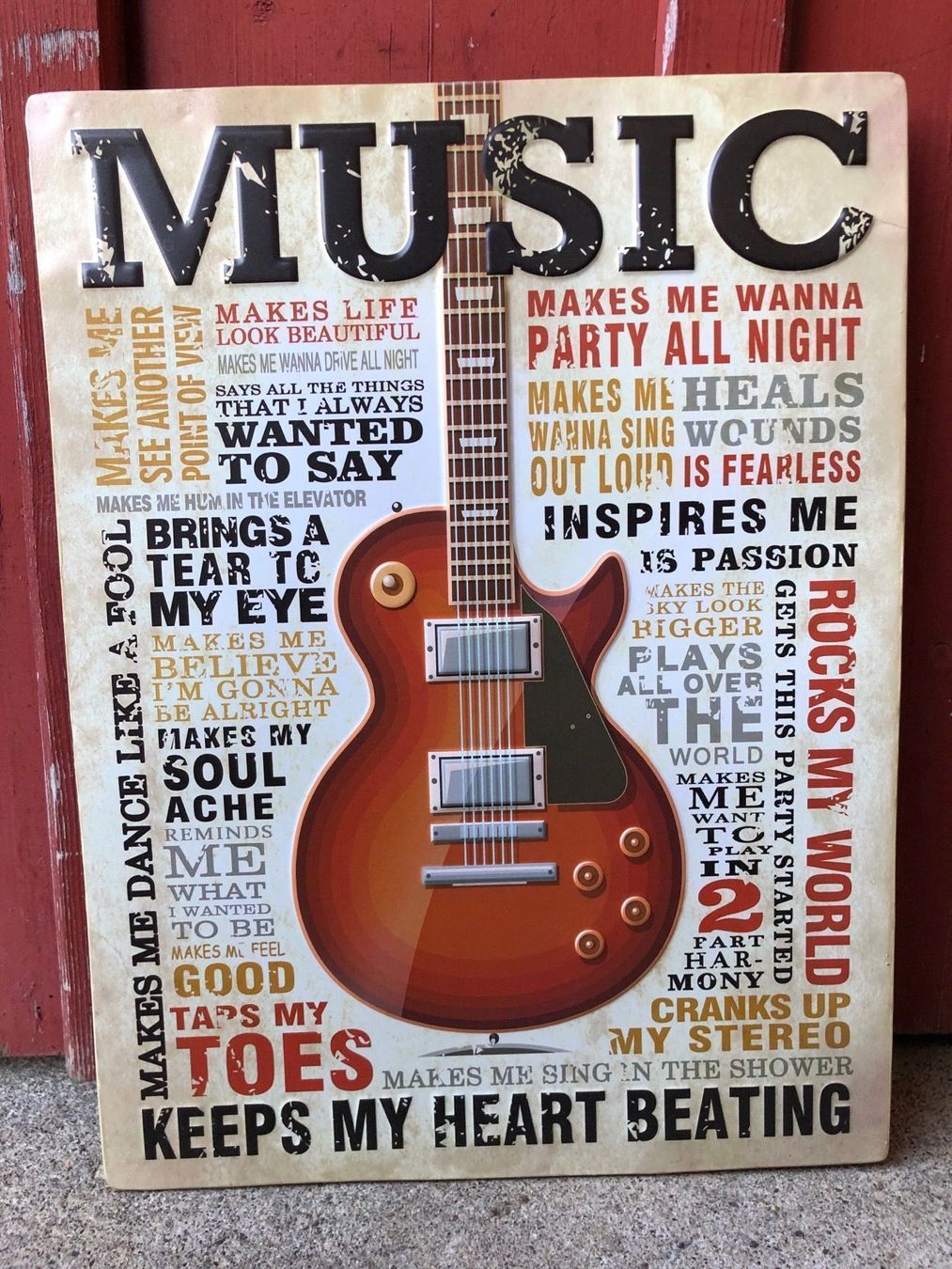Insegne: Music musik gitarre – Nuovo e nell'imballaggio originale da Reinach AG venduto da rares75