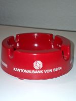 Kantonalbank von Bern Aschenbecher Rot Vintage Werbeartikel 