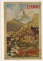 Werbe-AK ZERMATT Chemins de fer Viège-Zermatt et Gornergrat