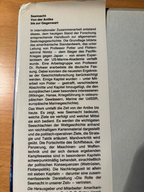 Bücher: Sachbuch: "Seemacht" – Gebraucht aus Seon von retep012 1