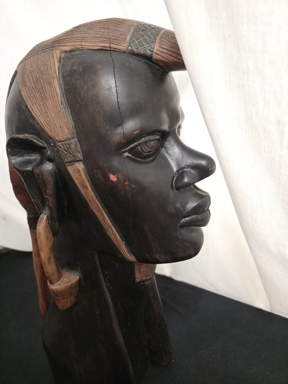 Skulpturen & Statuen: Holzfigur Kopf Afrikanisch ca. 52cm H. – Gebraucht aus Degersheim von Antiko 8