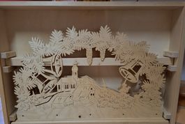 Weihnachtsmotiv aus Holz