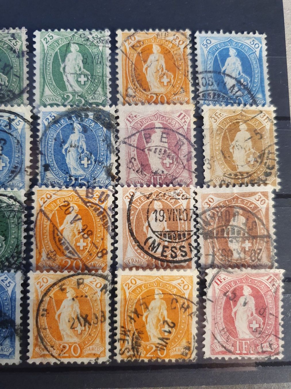 Alle Briefmarken: Lot Stehende Helvetia #9 – Gebraucht aus Balgach von SIMEON27 2