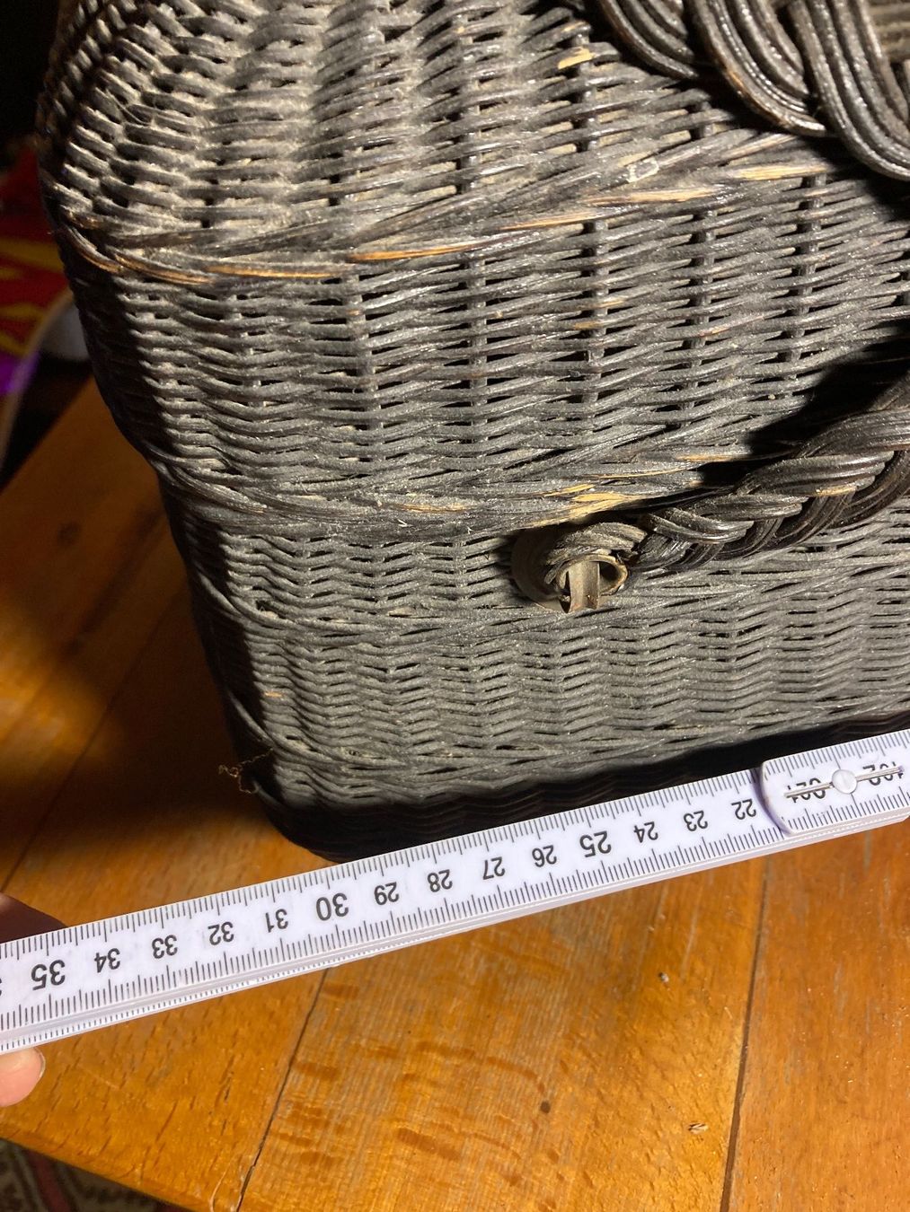 Altro per la casa: antik panier Korb osier 1900  monogramme BVC – Usato da St-Cierges venduto da LeRegain 5