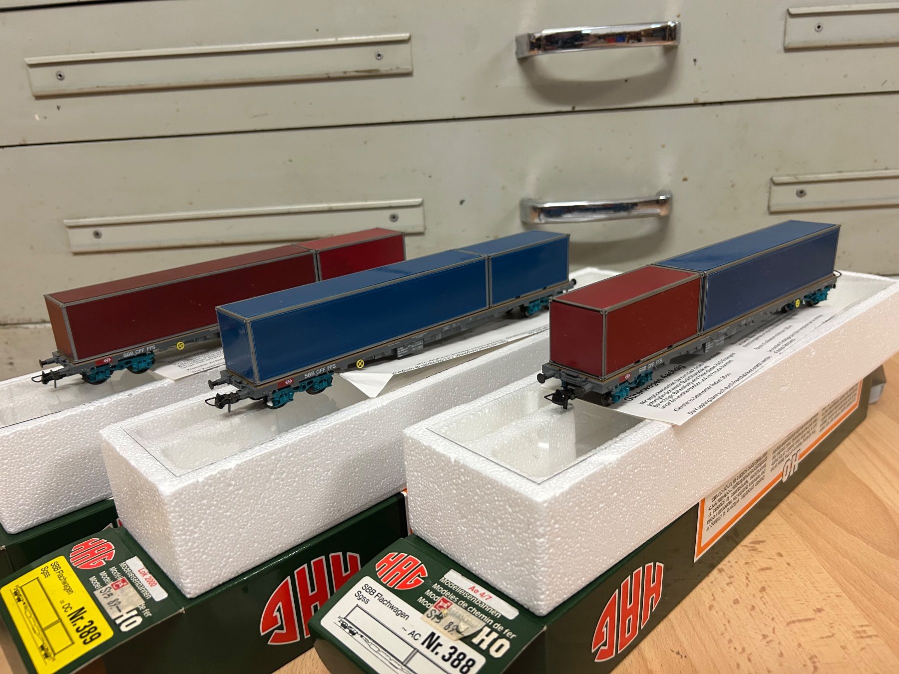 Hag Trains électriques: Hag Contaierwagen – D'occasion à Erstfeld par Alpstei 2