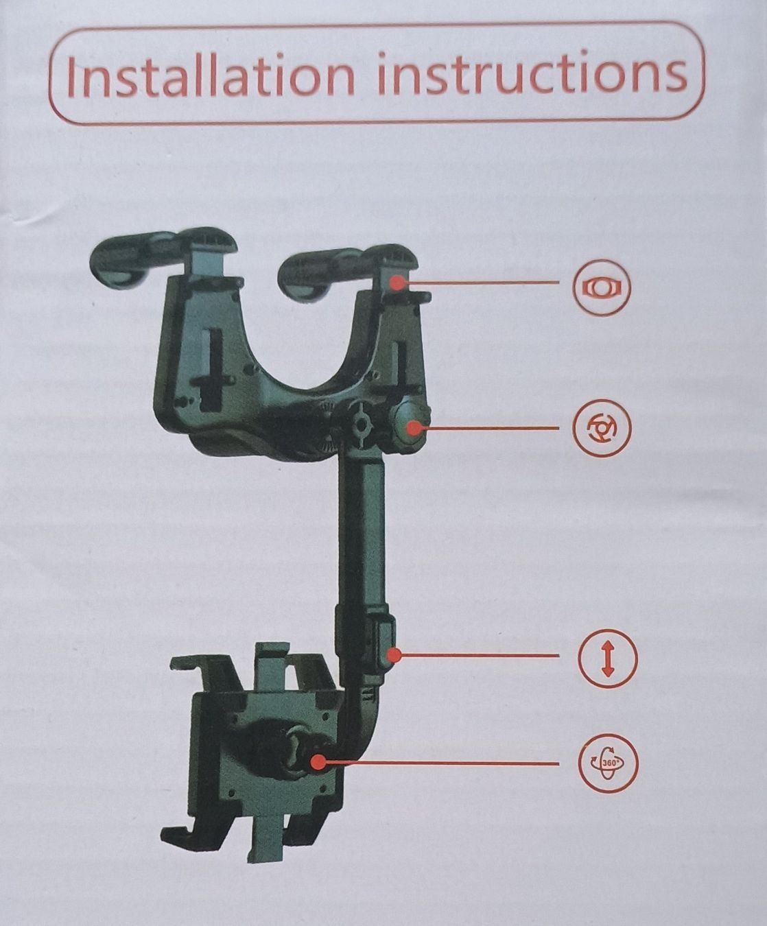 Staffe: Auto Handyhalterung Rückspeigel – Nuovo (secondo la descrizione) da Rothrist venduto da GIWALD 1