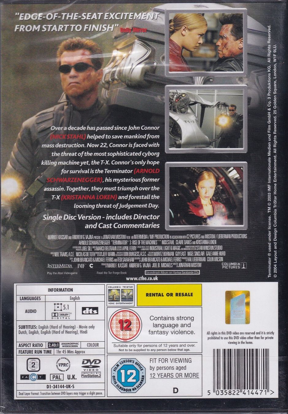 Tutti i DVDs: DVD ab Fr. 1.--, Terminator 3 - OVP – Nuovo e nell'imballaggio originale da Lausen venduto da Mondeo10628 1