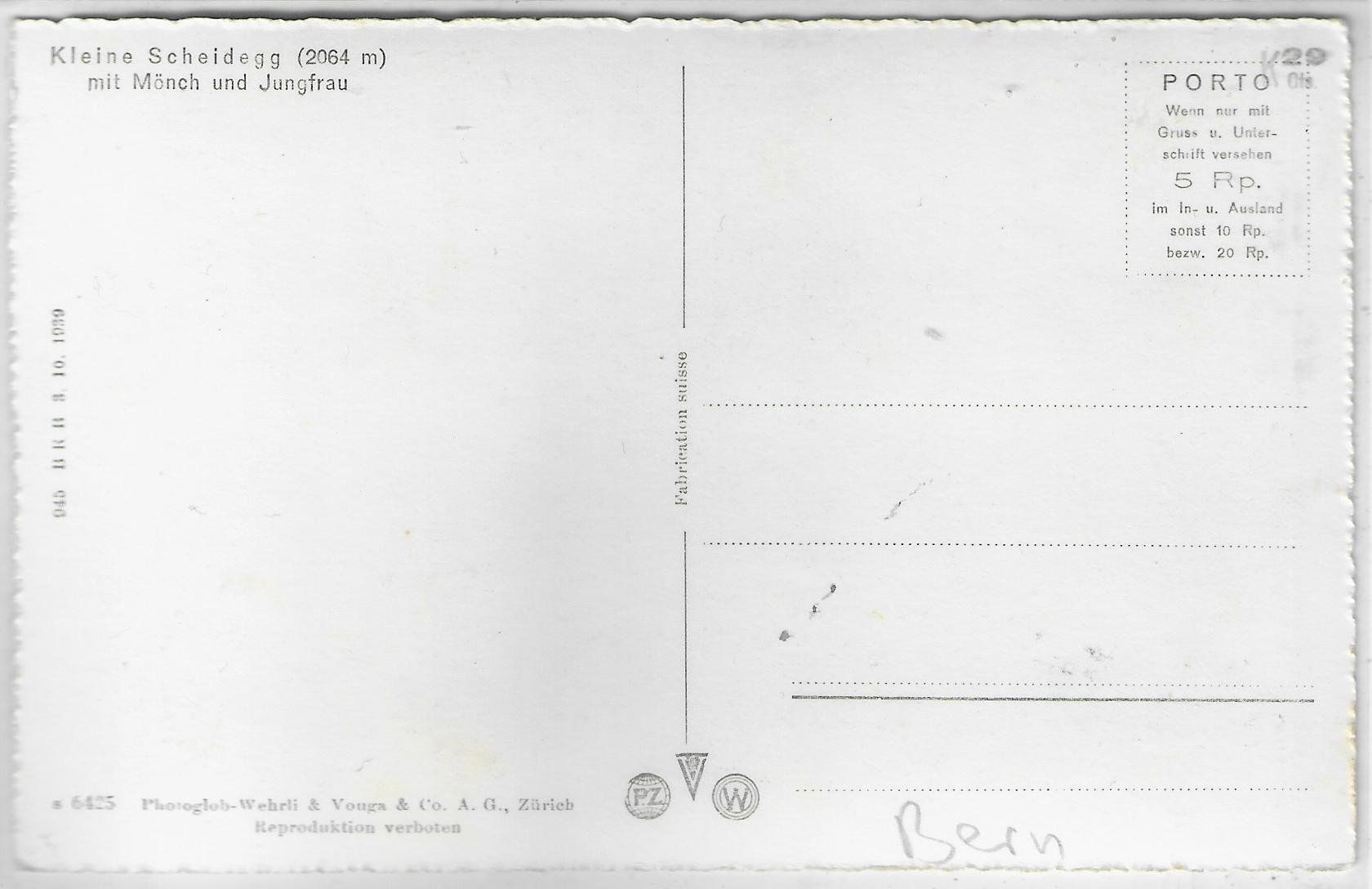 Cartoline postali: Kleine Scheidegg im Winter - Terrasse – Usato da Ettingen venduto da Kartenplanet 1
