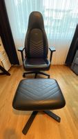 Gamingstuhl mit Fusstütze und Kissen