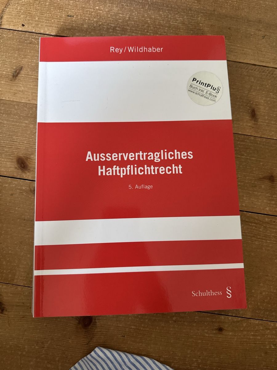 Libri: Ausservertragliches Haftpflichtrecht, 5. Auflage – Nuovo (secondo la descrizione) da Winterthur venduto da isaresells