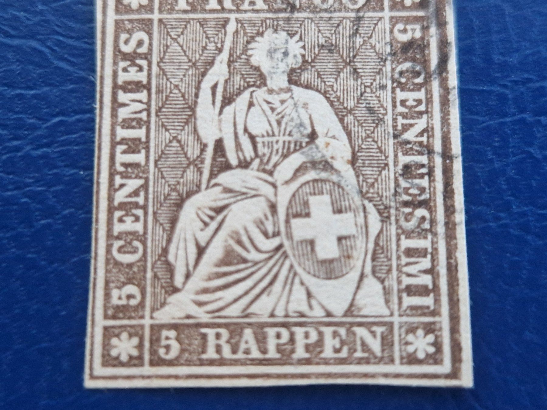 Tutti i francobolli: Strubel 22G, schönes Stück, ab 1.- – Usato da Burgdorf venduto da Glossy01 2