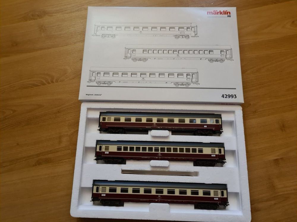 Märklin Modellini di ferrovie: Märklin 42993 Schellzugw. IC Südwind 1 – Nuovo (secondo la descrizione) da Mauren TG venduto da Defrancesco