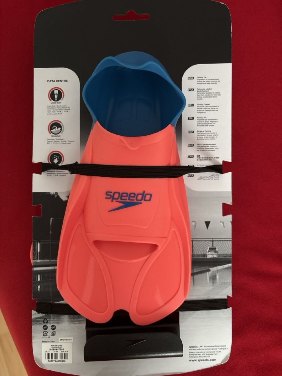 Speedo Pinne, Maschere & Boccagli: Schwimmflossen gr. 35-36 – Nuovo e nell'imballaggio originale da Zufikon venduto da vombat 1