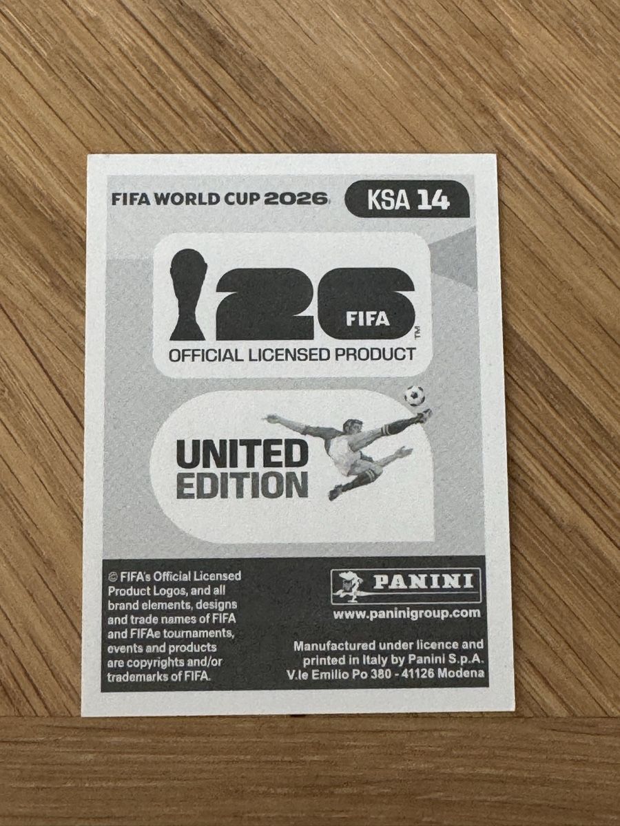 Panini Carte collezionabili: Panini 2026 KSA 14 – Nuovo (secondo la descrizione) da Grand-Lancy venduto da cyr_n5ky 1