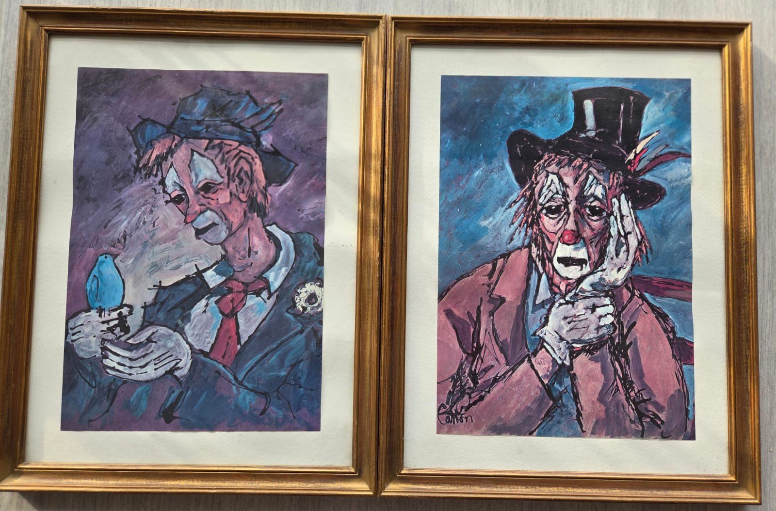 Foto & Immagini: Tableau Clown Cinetto Cadre Bois – Usato da Begnins venduto da IlikeHiPhi