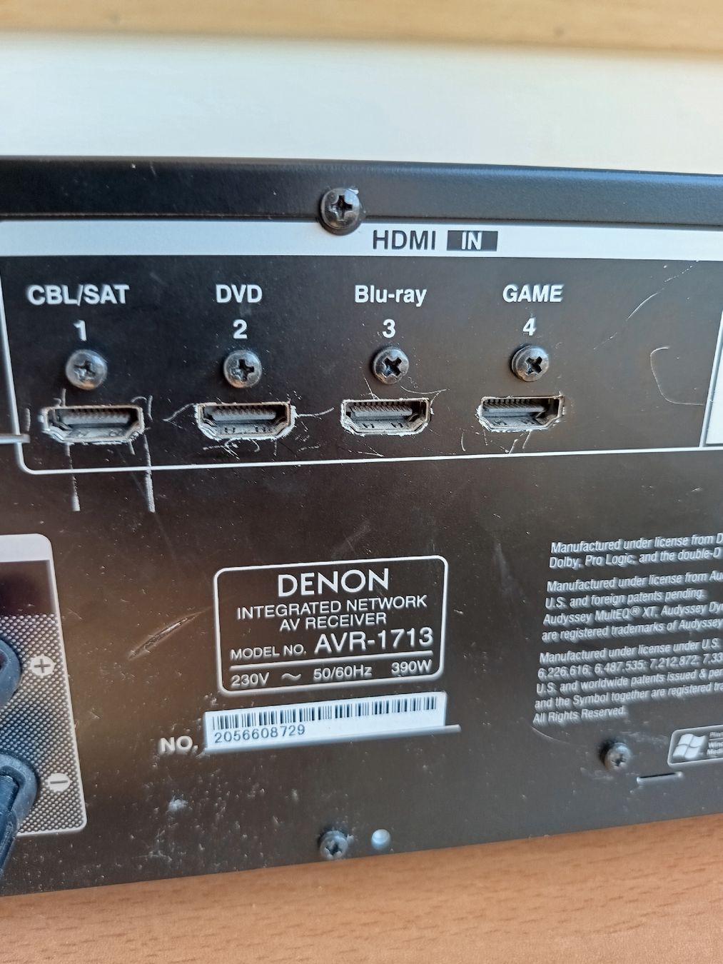 Denon Ricevitori: Denon AVR 1713 Netzwerk Receiver – Usato da Steffisburg venduto da zulg03 5