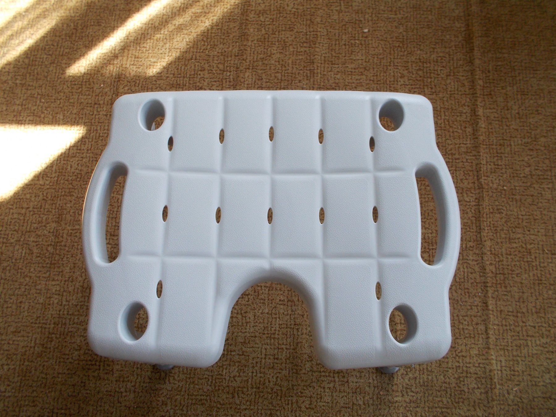 Hocker: Duschhocker grau verstellbar Top Zustand – Gebraucht aus Weinfelden von Simalaia 1