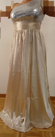 Elegantes Abendkleid mit Pailletten-Oberteil, Grösse L💥💫
