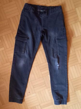 ALIVE Denim & Jeans Jungenjeans im Cargo-Stil Black, gr.152