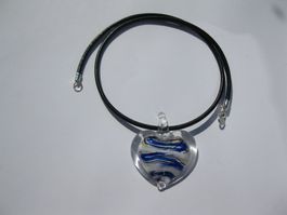 Lederkette mit Herzanhänger *NEU*