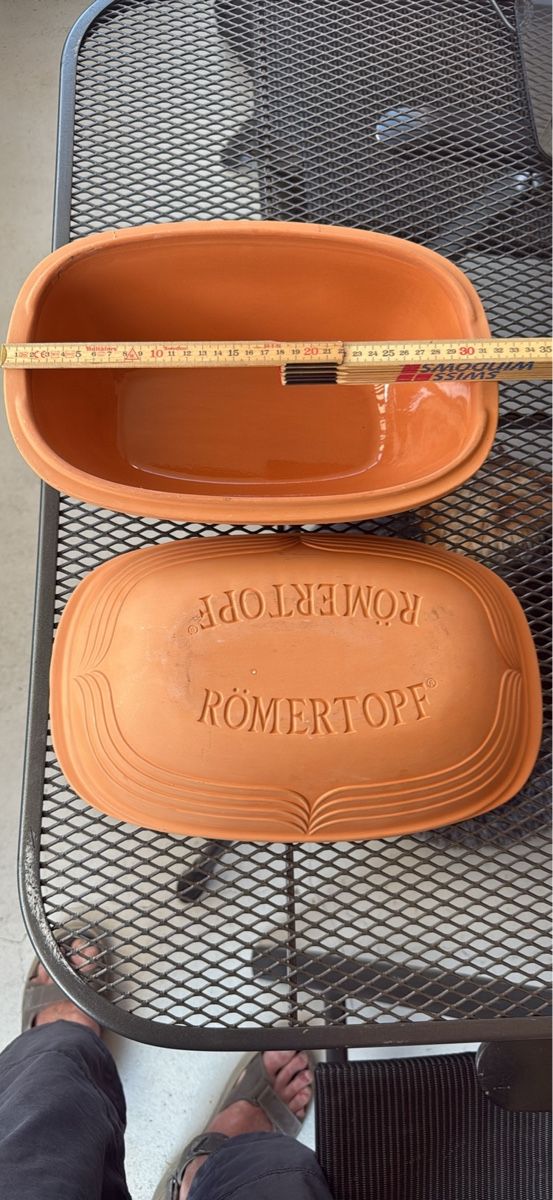 Quooker Küchengeräte: Römertopf Auflaufform mit Deckel Lehm Grösse M 36cm – Neu und originalverpackt aus Rorschacherberg von Mincamerlin 3
