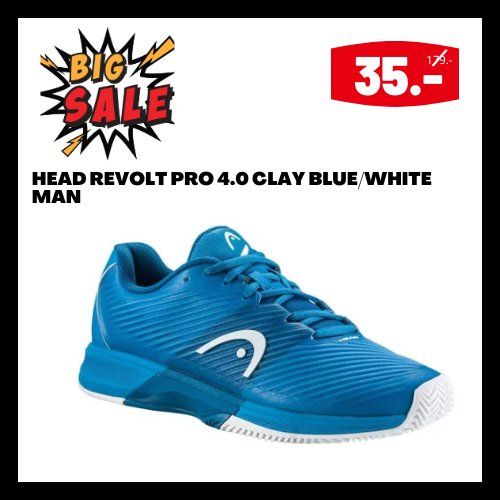 Semelle Triple Densité Chaussures Tennis HEAD Revolt Pro 4.0 Homme - Bleu/Orange Taille 40 Stable Confort équipement Tennis Compétition