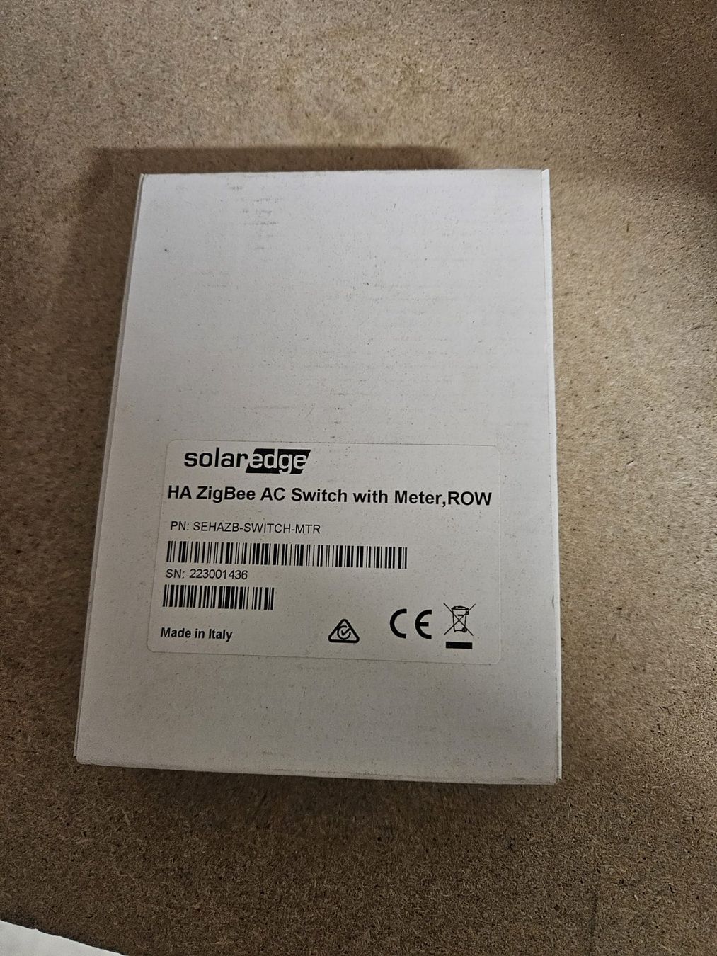 SolarEdge Inverter: SolarEdge HA ZigBee AC Switch mit Meter - NEU & OVP! – Usato da Staufen venduto da L.Ziltener