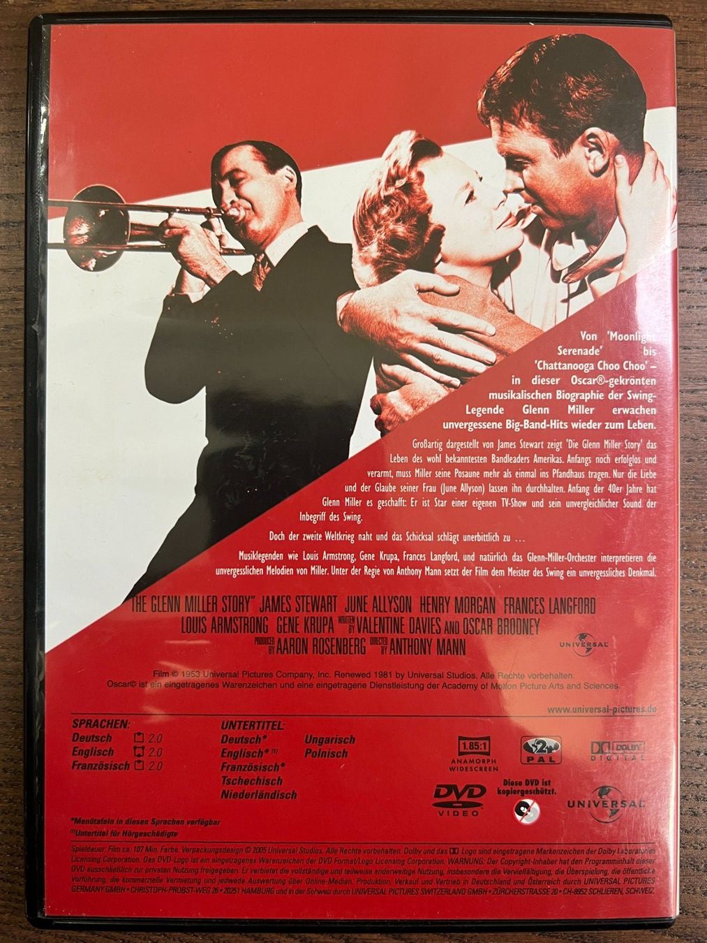 Tutti i DVDs: Die Glenn Miller Story – Usato da Zürich venduto da FilmFreunde 1