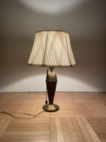Kleine Arts & Crafts Messing Tischlampe antike Tischleuchte