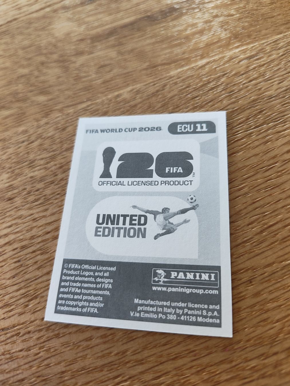 Panini Carte collezionabili: Panini Wm 2026 Ecu 11 – Nuovo (secondo la descrizione) da Lieli venduto da Maholo 1