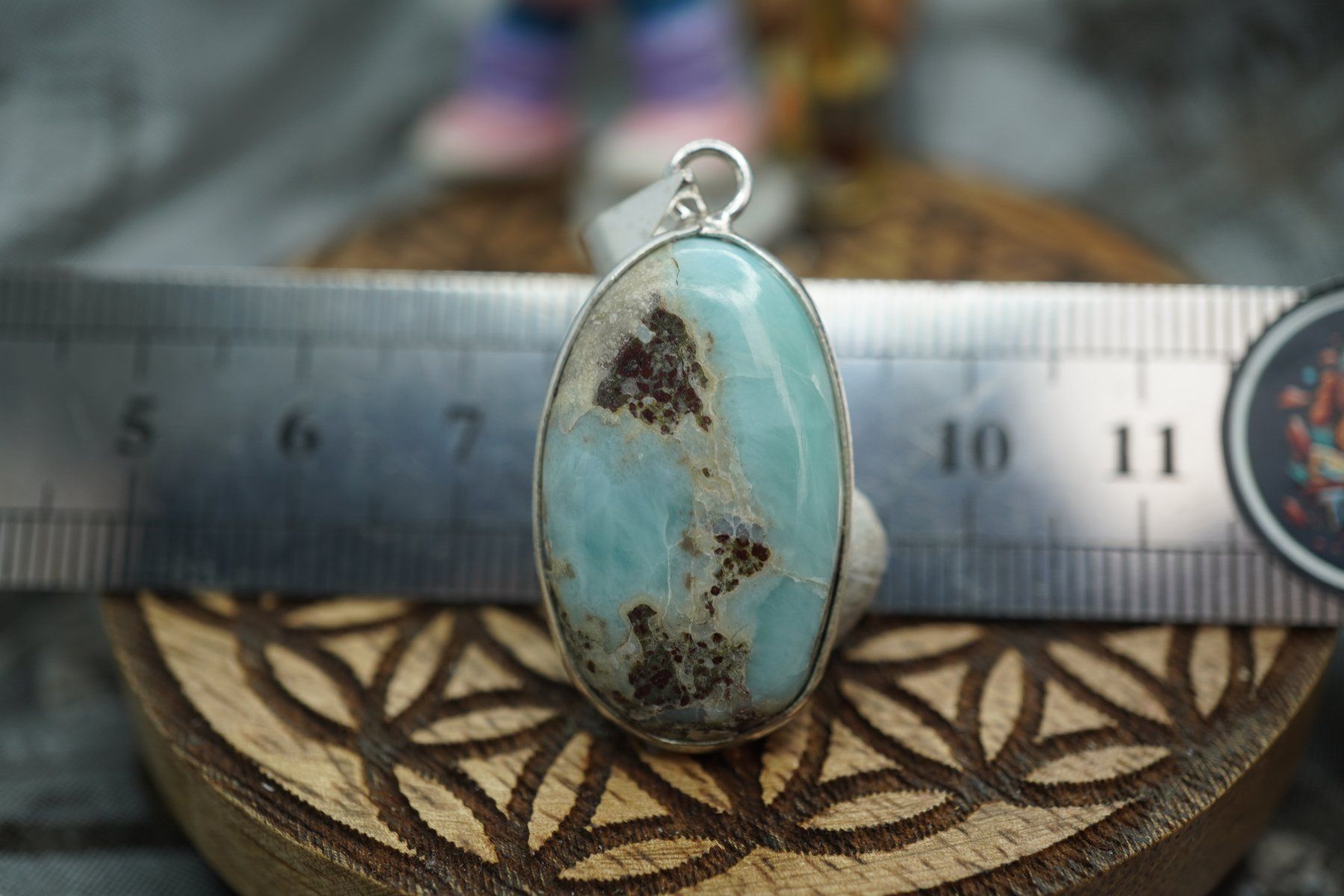 Ciondoli: Larimar oval     Anhänger   ab  1.- – Nuovo e nell'imballaggio originale da Eschenbach SG venduto da topstone 3