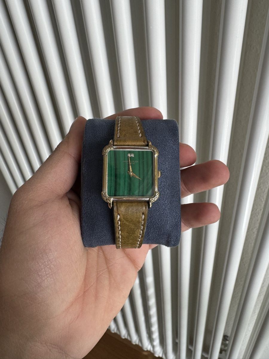 Favre Leuba Orologi: Favre-Leuba Ref. 1743 Green Stone Dial – Usato da Basel venduto da Wolfofvintagewatches 1