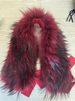Red Fox Fur Collar - Authentic Winter Neck Warmer