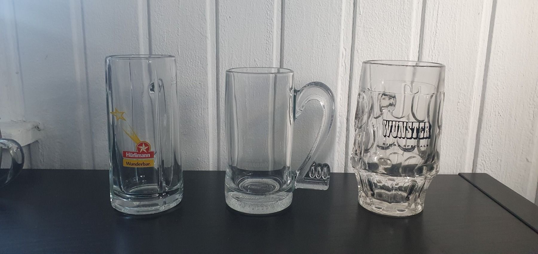 Feldschlösschen Gläser: 3 Bierhumpen Hürlimann Feldschlösschen – Gebraucht aus Langnau am Albis von jer_pm72