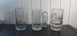 3 Bierhumpen Hürlimann Feldschlösschen