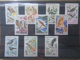 Vögel Monaco Mi 700-709** wunderbarer Satz