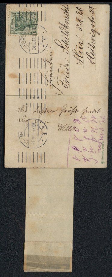Cartoline postali: Leporello-AK Hamburg, Briefträger mit A – Usato da Berlin venduto da bartko-reher 1