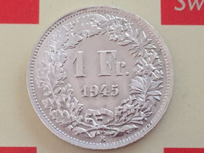 Tutti le monete: 1 Franken 1945 vz – Usato da Elsau venduto da herbybay