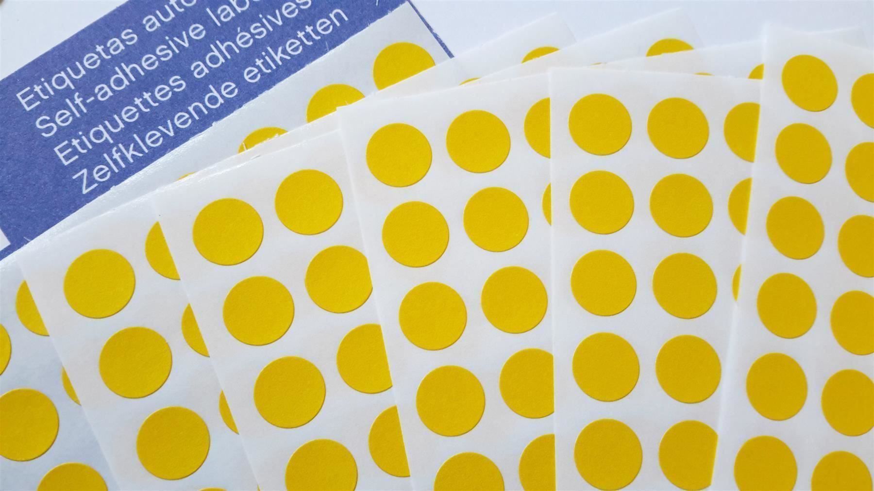 Sticker: Markierungspunkte, gelb, 8mm, 462 Stück – Nuovo e nell'imballaggio originale da St. Gallen venduto da cointec 5