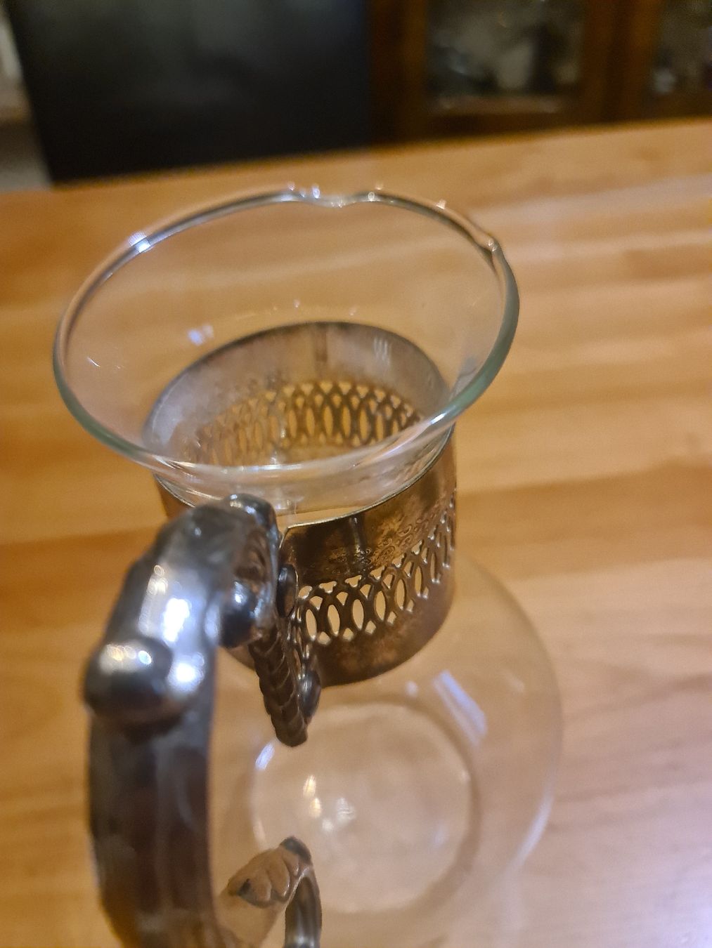 Caraffe: Glaskaraffe mit Stövchen – Usato da henau venduto da Rockj 3