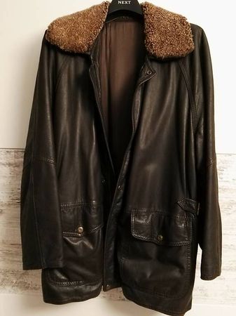 Leder Jacke "Antica Pelleria" Bufalino Gr. M