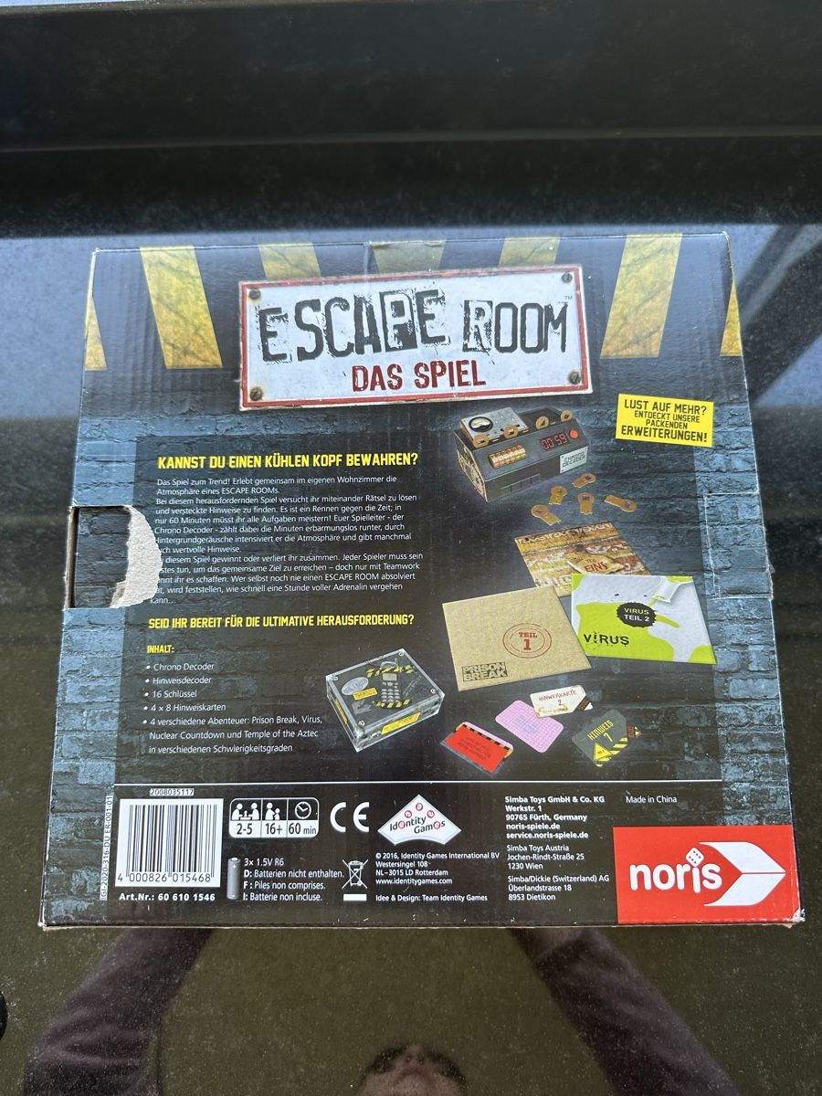 Giochi: Escape Room das Spiel – Usato da Bern venduto da Shininglove 3